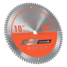 VEVOR Krožna žaga rezilo 254x2.6x15.875 mm 80 zob aluminijasto rezanje srebrno