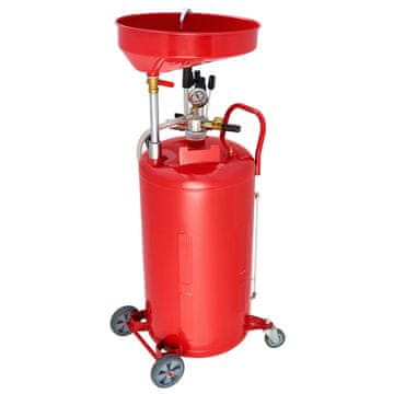 VEVOR Posoda za odtok olja 79.5L 51x51x168 cm Rdeča
