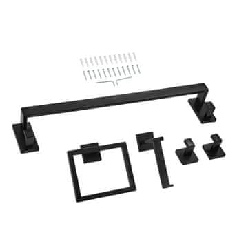VEVOR Komplet kopalniške opreme 5 kosov 59.5x10x8 cm črna