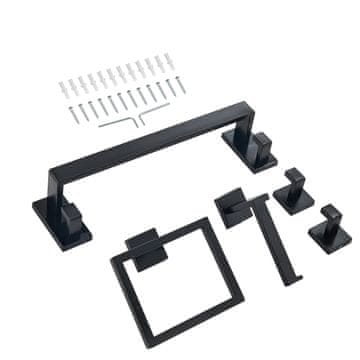 VEVOR Komplet kopalniške opreme 5-delni 40x10x7.8 cm črna mat