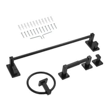 VEVOR Komplet kopalniške opreme 4 kosi 59.5x10x8 cm črna