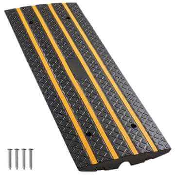 VEVOR Robni naklonski robnik 1220x408.9x65 mm črn