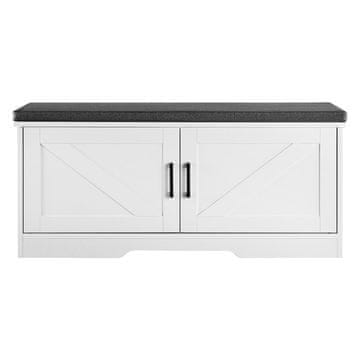 VEVOR Klop za shranjevanje čevljev 1000x355x460 mm, bela