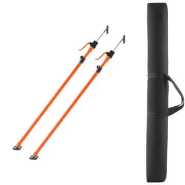VEVOR Podpora za omaro Jack, nastavljiva palica 125-291 cm, komplet 2 kosa