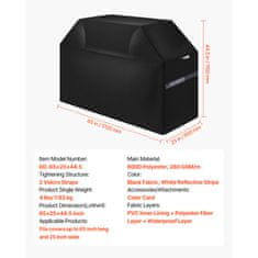 VEVOR Prevleka za žar 165x63.5x113 cm Črna