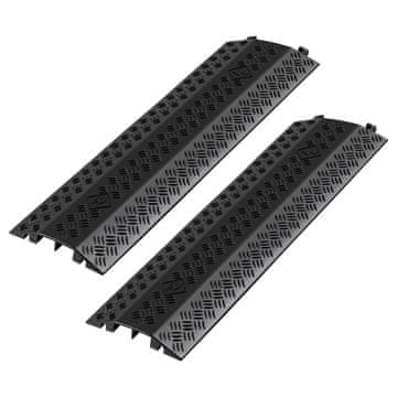 VEVOR Zaščita kabla, rampna, težka, za prehod, nosilnost osi 7938 kg, črna