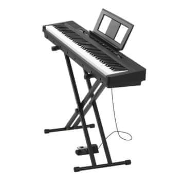 VEVOR Digitalno klavir 88 tipk, popolnoma utežen, črne barve