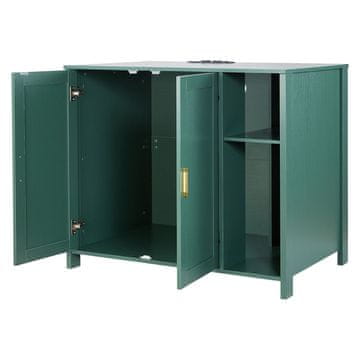 VEVOR Ohišje za mačji straniščni pesek 105x68x88.5 cm Zelena