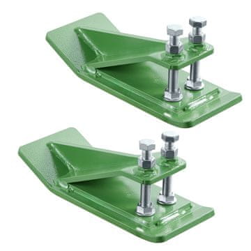 VEVOR Zaščita za vedro traktorja 325x115x85 mm zelena