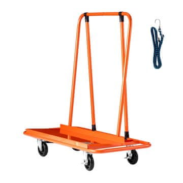 VEVOR Voziček za suhomontažne plošče ST02 1150x555x1180 mm oranžen