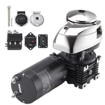 VEVOR Ribična vitel Vertikalni električni 12V 600W 375x345x200 mm Nerjaveče jeklo