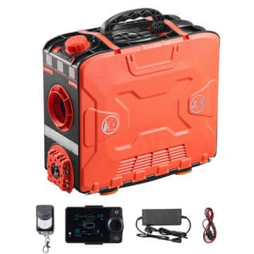 VEVOR Dieselski grelec zraka 8KW vse v enem prenosni 505x227x446 mm črn
