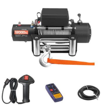 VEVOR Električna vitel 5400 kg nosilnost 534x160x215 mm jeklena vrv