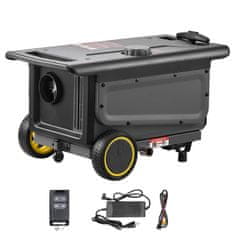 VEVOR Dieselski grelnik zraka 8KW vse v enem prenosni 566x400x321 mm črn