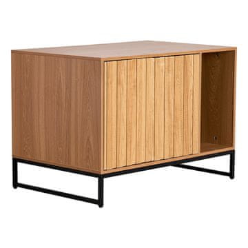 VEVOR Ohišje za mačji pesek 80x51x56.8 cm rjavo