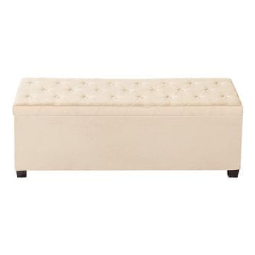 VEVOR Shranjevalna otomanska klop 1100x400x400 mm bež