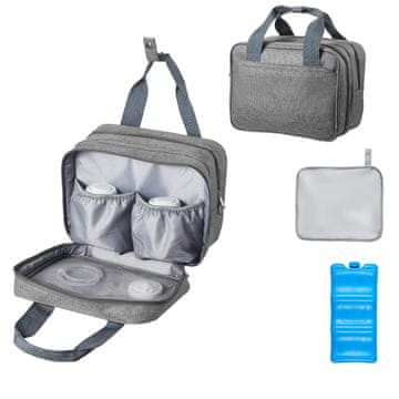 VEVOR Torba za prsno črpalko 29x16x21 cm Siva