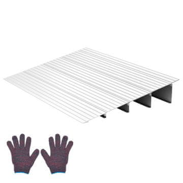 VEVOR Prag vrat 550x865x115 mm aluminij, nosilnost 363 kg