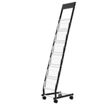 VEVOR Stojalo za brošure 325x400x1530 mm kovinsko, talno, 6 polic