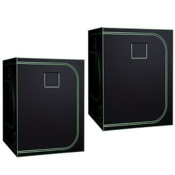 VEVOR Komplet za rastlinjak 150x150x200 cm Črn