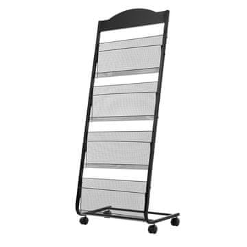VEVOR Stojalo za brošure 4 nivoji 645x360x1465 mm premično