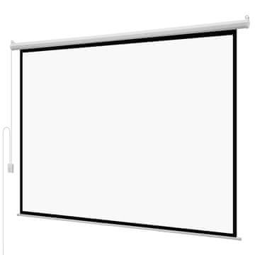 VEVOR Motorni projektorski zaslon 2600x80x1930 mm, bel