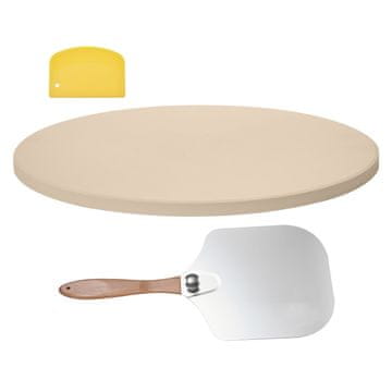 VEVOR Kamen za pico okrogel 381x381x17 mm