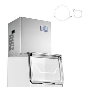 VEVOR Glavnik za ledeno napravo 560x445x560 mm 250 kg na dan srebrne barve