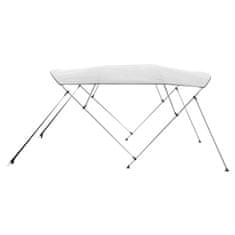 VEVOR Bimini streha za čoln 4 loki 244x200x137 cm svetlo siva