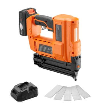 VEVOR Brezžični žebeljnik 18 Gauge BV50 26x30x9 cm Oranžen