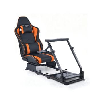VEVOR Stojalo za dirkalni volan simulator, 142x61.5x103 cm, črno