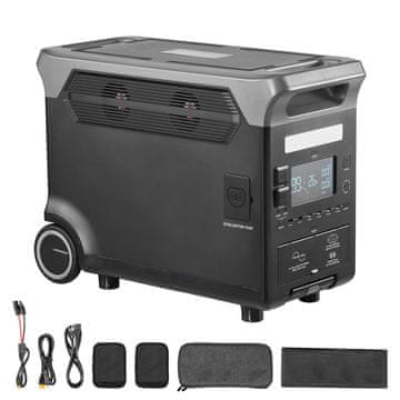 VEVOR Prenosna elektrarna Q3600Pro 609x294x457 mm Črna