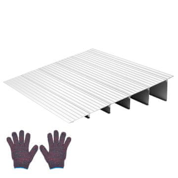VEVOR Prag za vrata, rampa, 677x865x138 mm, aluminij, srebrna