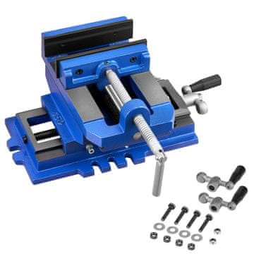 VEVOR Vise za vrtalni stroj s križnim drsnikom 330x310x145 mm, težka litina