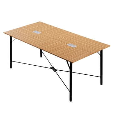 VEVOR Konferenčna miza 180x90x75 cm rjava