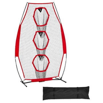 VEVOR Nogometni trener metna mreža 1680x770x2450 mm cilj za trening črna
