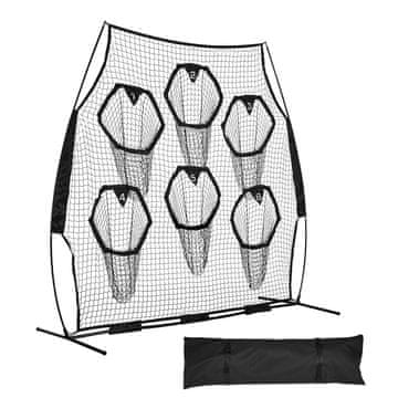 VEVOR Nogometni trener metna mreža 2438.4x2438.4 mm trening