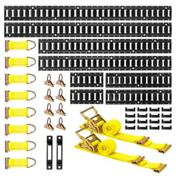 VEVOR Komplekt pritsmekinnitustega 8 tk 1.5x1.2x0.6x0.3 m 36 tükki metall