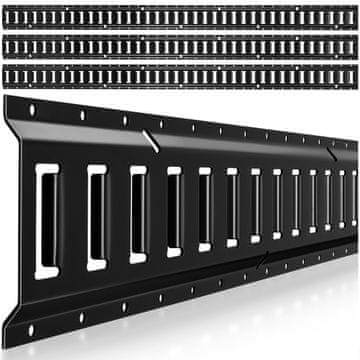 VEVOR Komplet pritrdilnih tirnic 4 kosa 2346 mm 909 kg za shranjevanje