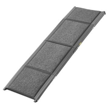VEVOR Pasja stopnica 180x43.2x5 cm črna zložljiva