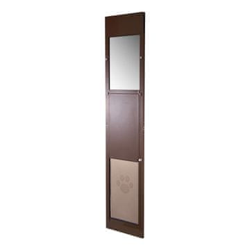VEVOR Pasja vrata za drsna steklena vrata 2040x445x20 mm rjava