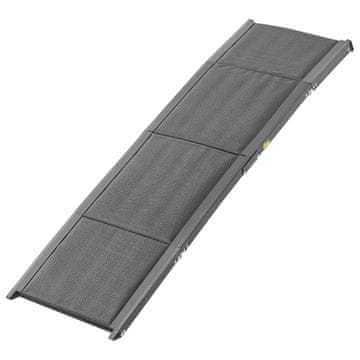 VEVOR Pasja rampa 160x43.2x5 cm črna zložljiva