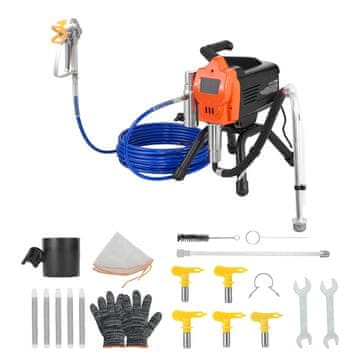 VEVOR Brezračna barvna pršilka 430x350x470 mm 1500W 3300 PSI električna