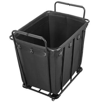 VEVOR Voziček za perilo 92.5x66.5x94.5 cm Črn