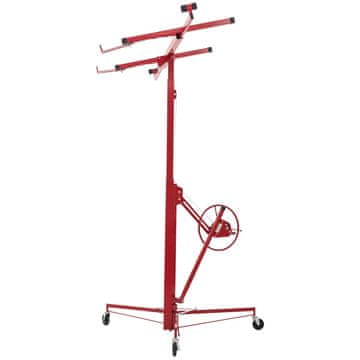 VEVOR Dvižna naprava za suhomontažo 3353 mm višina 68 kg nosilnost rdeča