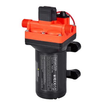 VEVOR Vodna črpalka 12V DC, 4-komorna, samosesalna membranska, 18.9 L/min, črna
