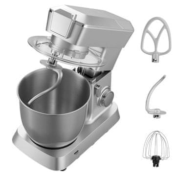 VEVOR Köögikombain 4.3 L kauss 1.5 L blenderikann 445x220x561 mm hõbedane