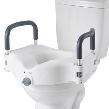 VEVOR Povišan sedež za stranišče 535x450x330 mm Bela