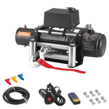 VEVOR Električna vitel 5400 kg nosilnost 53.7x16x21.8 cm jeklena vrv