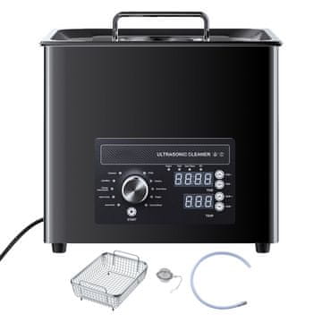 VEVOR Ultrazvočni čistilec 10L 370x300x320 mm iz nerjavečega jekla